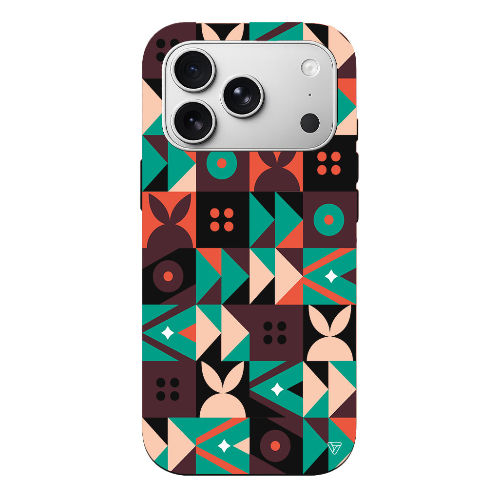 Abstract Desen 3 Lansman Model İçi Kadife Silikon Telefon Kılıfı