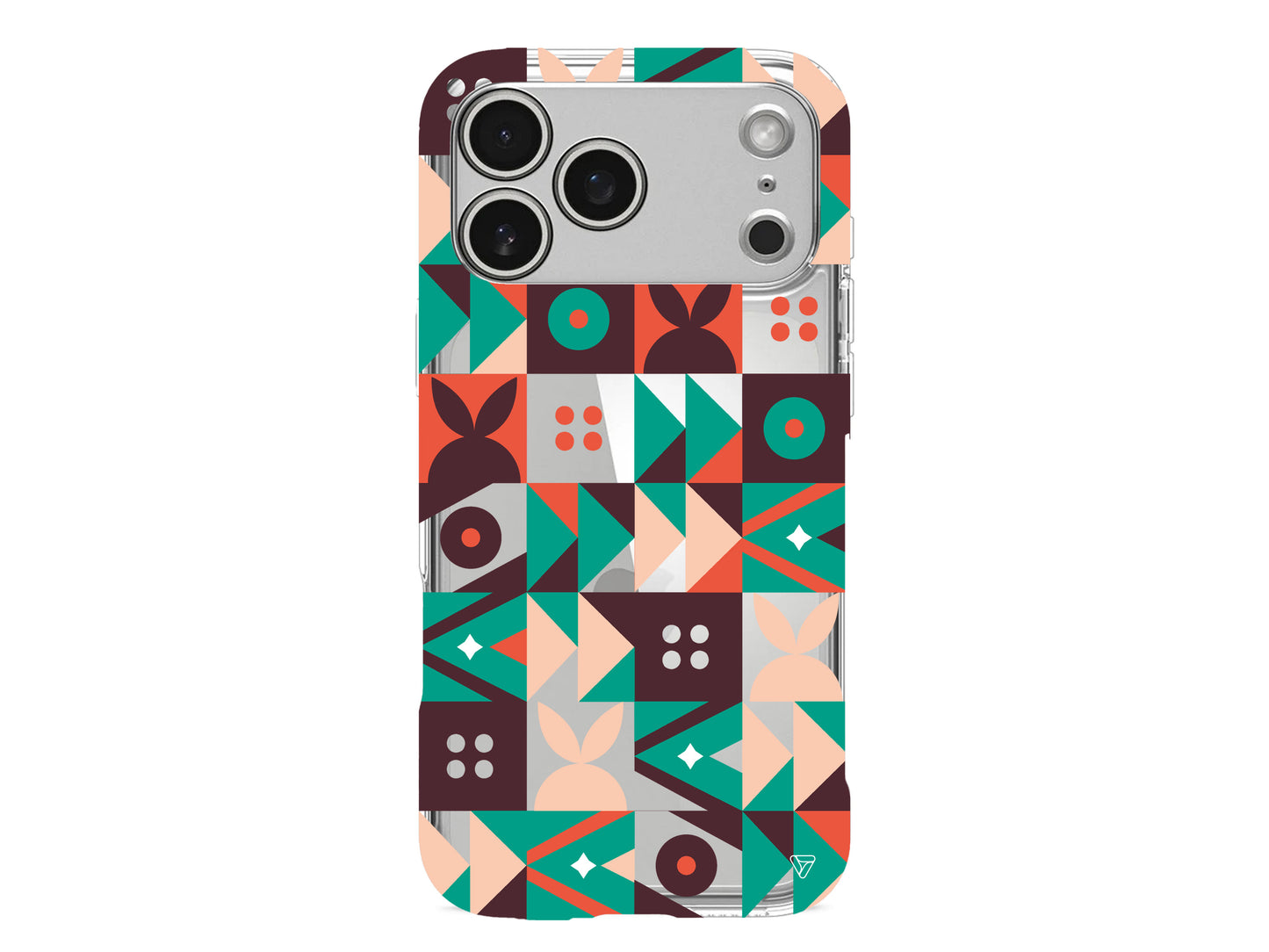 Abstract Desen 3 Lansman Model İçi Kadife Silikon Telefon Kılıfı