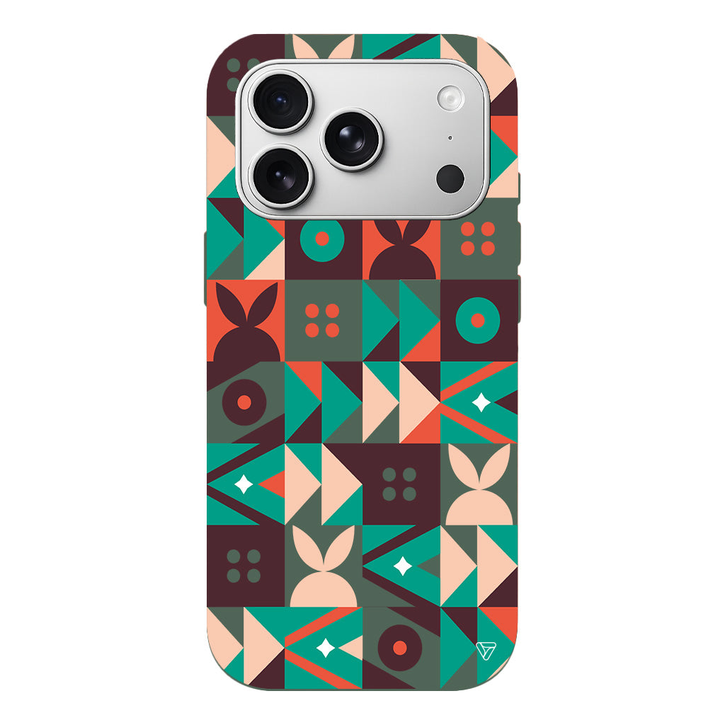 Abstract Desen 3 Lansman Model İçi Kadife Silikon Telefon Kılıfı