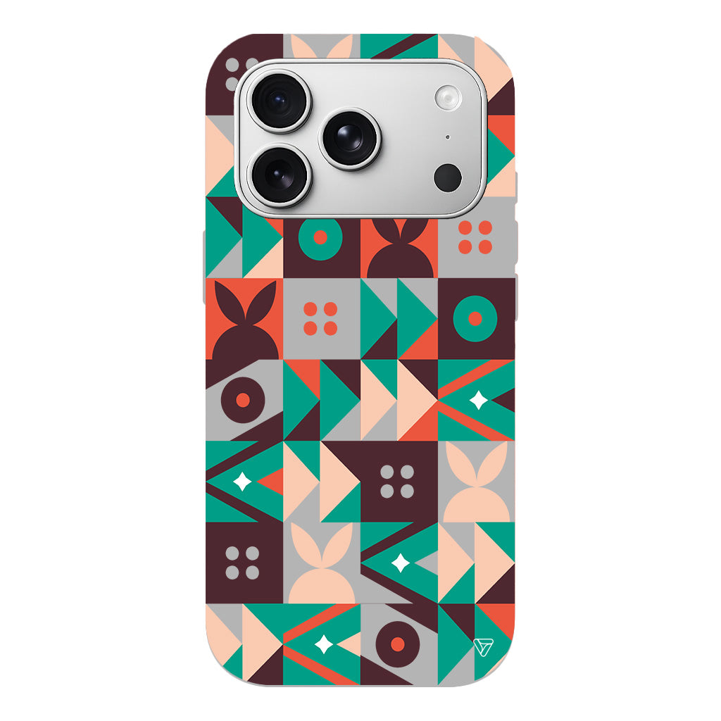 Abstract Desen 3 Lansman Model İçi Kadife Silikon Telefon Kılıfı