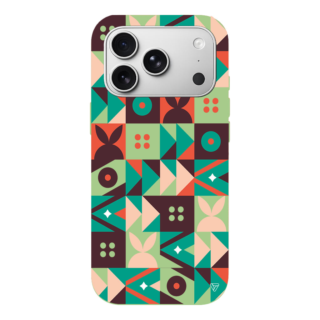 Abstract Desen 3 Lansman Model İçi Kadife Silikon Telefon Kılıfı