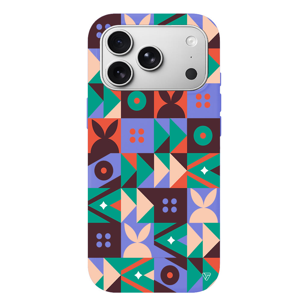 Abstract Desen 3 Lansman Model İçi Kadife Silikon Telefon Kılıfı