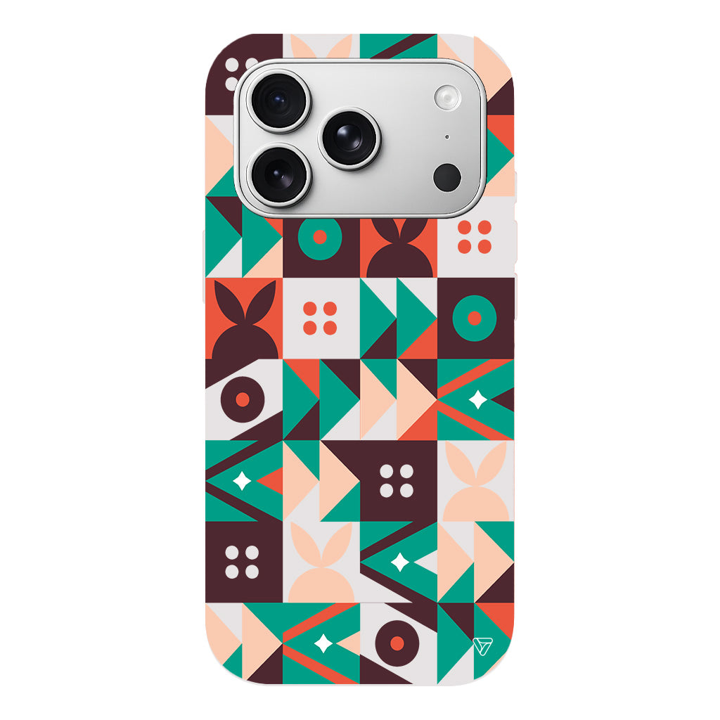 Abstract Desen 3 Lansman Model İçi Kadife Silikon Telefon Kılıfı