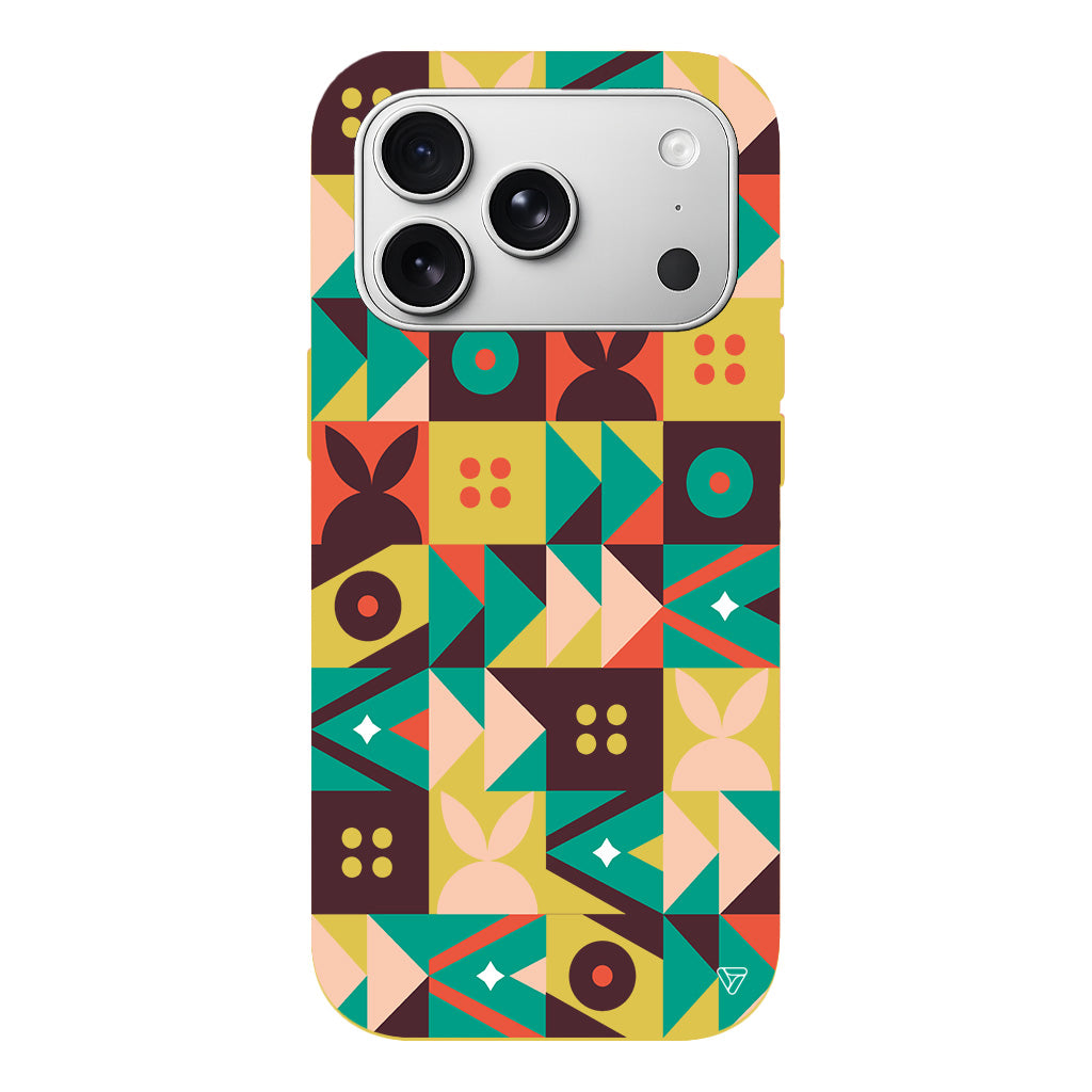 Abstract Desen 3 Lansman Model İçi Kadife Silikon Telefon Kılıfı