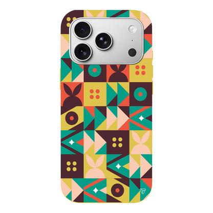 Abstract Desen 3 Lansman Model İçi Kadife Silikon Telefon Kılıfı