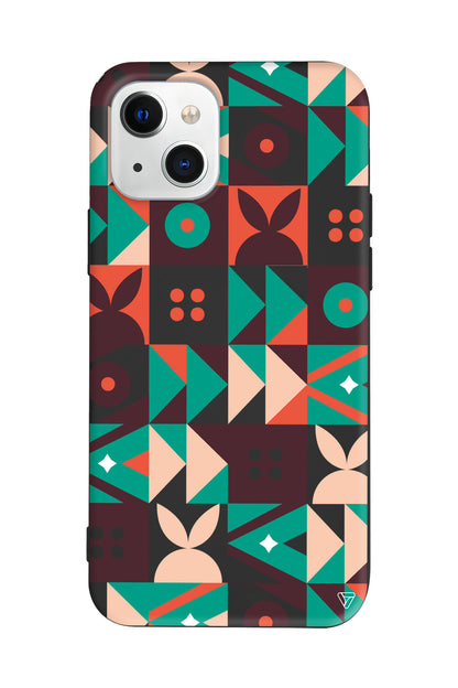 Abstract Desen 3 Lansman Model İçi Kadife Silikon Telefon Kılıfı – Plus Serisine Özel