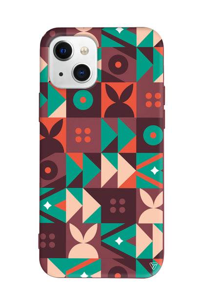 Abstract Desen 3 Lansman Model İçi Kadife Silikon Telefon Kılıfı – Plus Serisine Özel