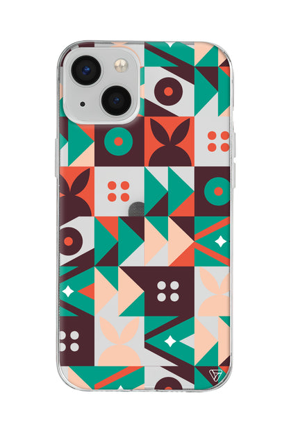 Abstract Desen 3 Lansman Model İçi Kadife Silikon Telefon Kılıfı