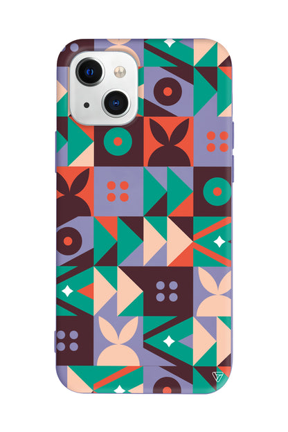 Abstract Desen 3 Lansman Model İçi Kadife Silikon Telefon Kılıfı – Plus Serisine Özel