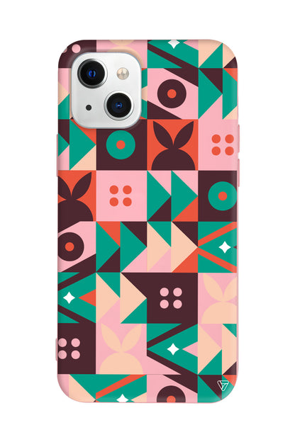 Abstract Desen 3 Lansman Model İçi Kadife Silikon Telefon Kılıfı – Plus Serisine Özel