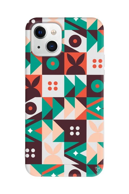 Abstract Desen 3 Lansman Model İçi Kadife Silikon Telefon Kılıfı – Plus Serisine Özel