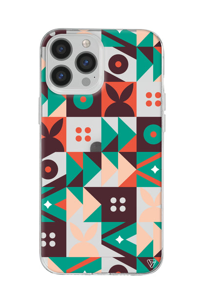 Abstract Desen 3 Lansman Model İçi Kadife Silikon Telefon Kılıfı