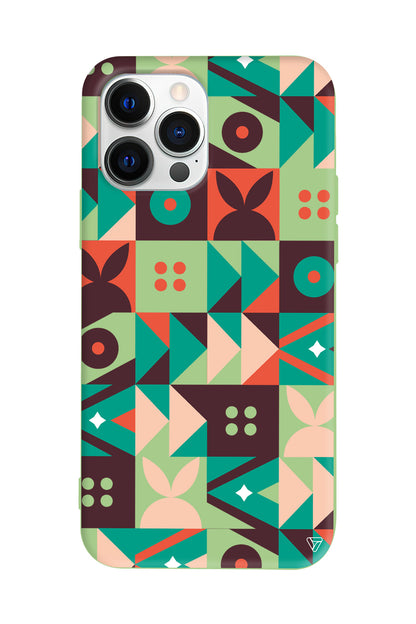 Abstract Desen 3 Lansman Model İçi Kadife Silikon Telefon Kılıfı