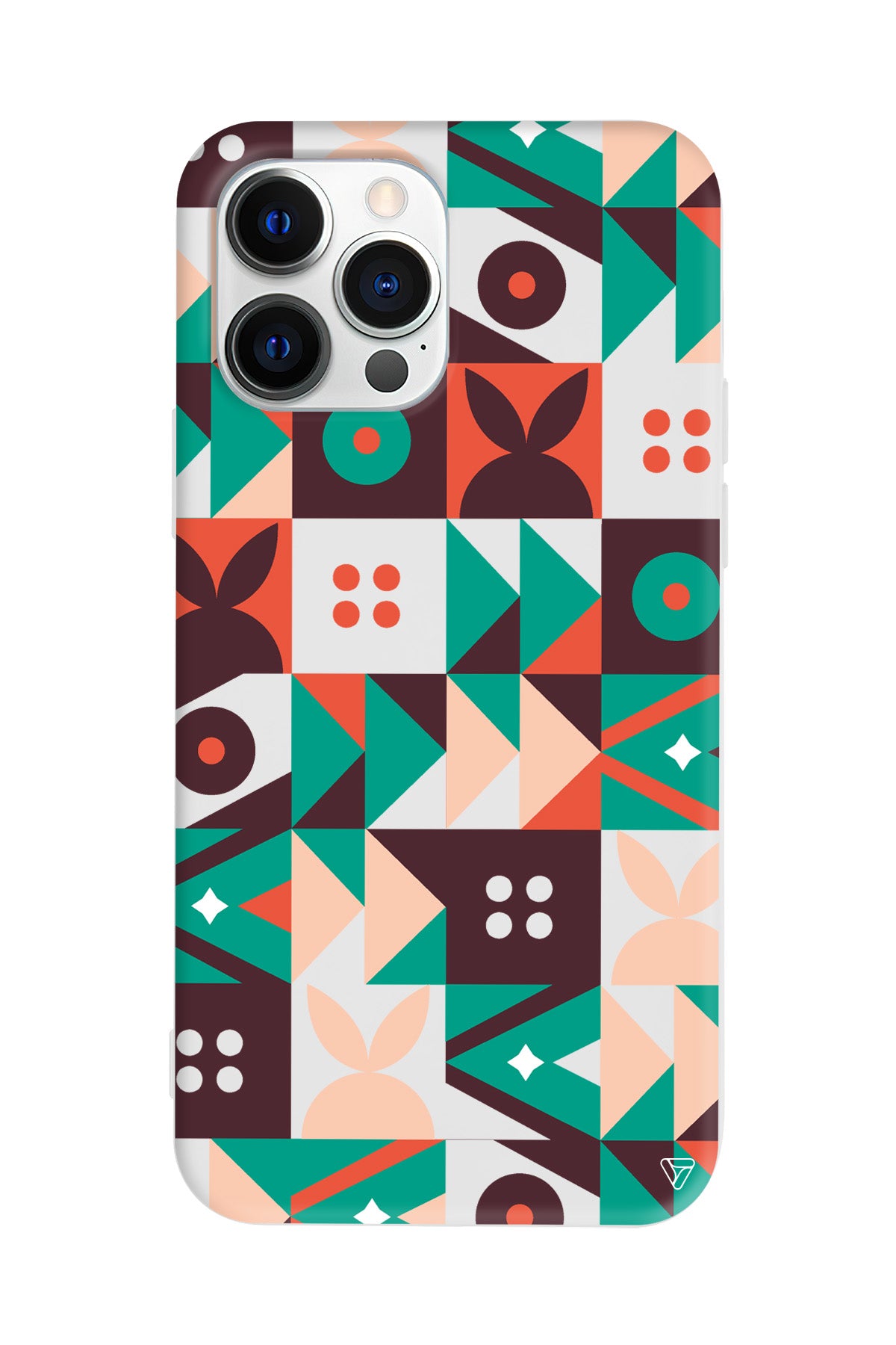 Abstract Desen 3 Lansman Model İçi Kadife Silikon Telefon Kılıfı