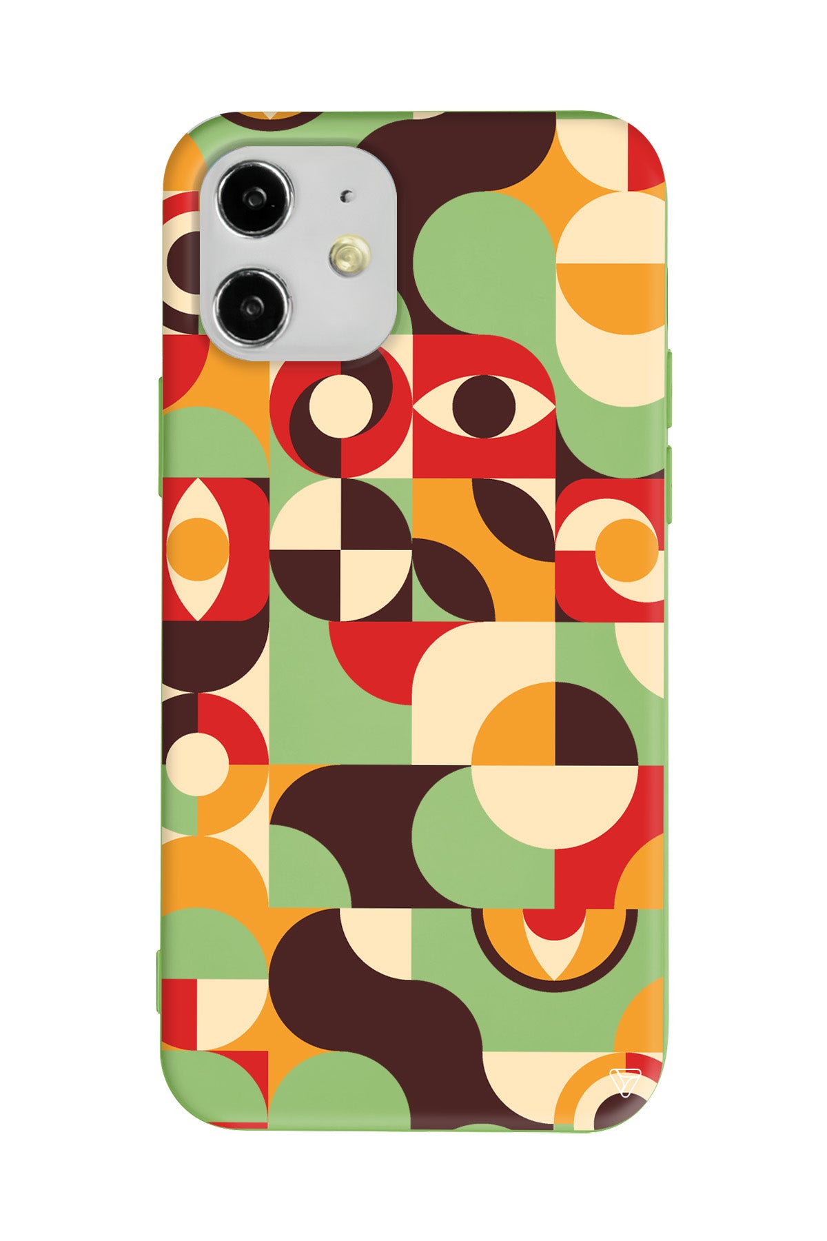 Abstract Desen 4 Lansman Model İçi Kadife Silikon Telefon Kılıfı