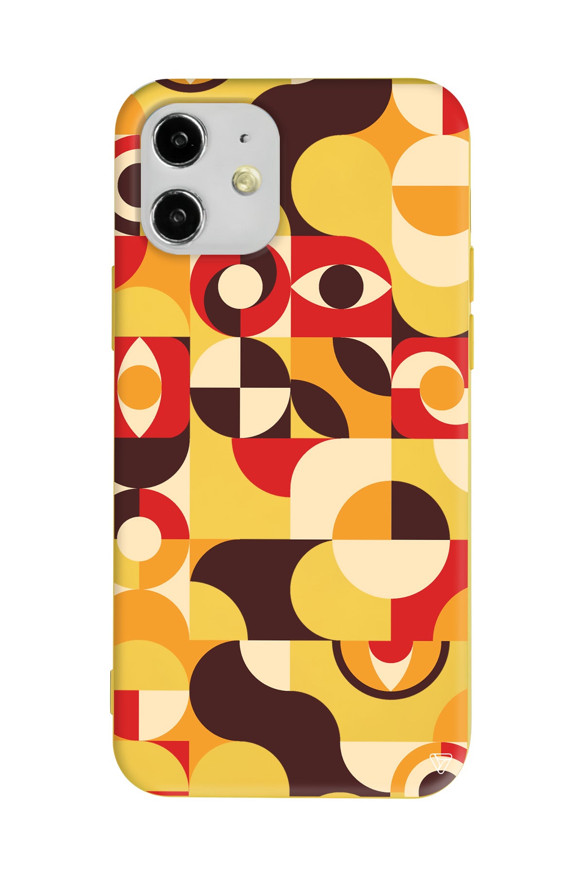 Abstract Desen 4 Lansman Model İçi Kadife Silikon Telefon Kılıfı