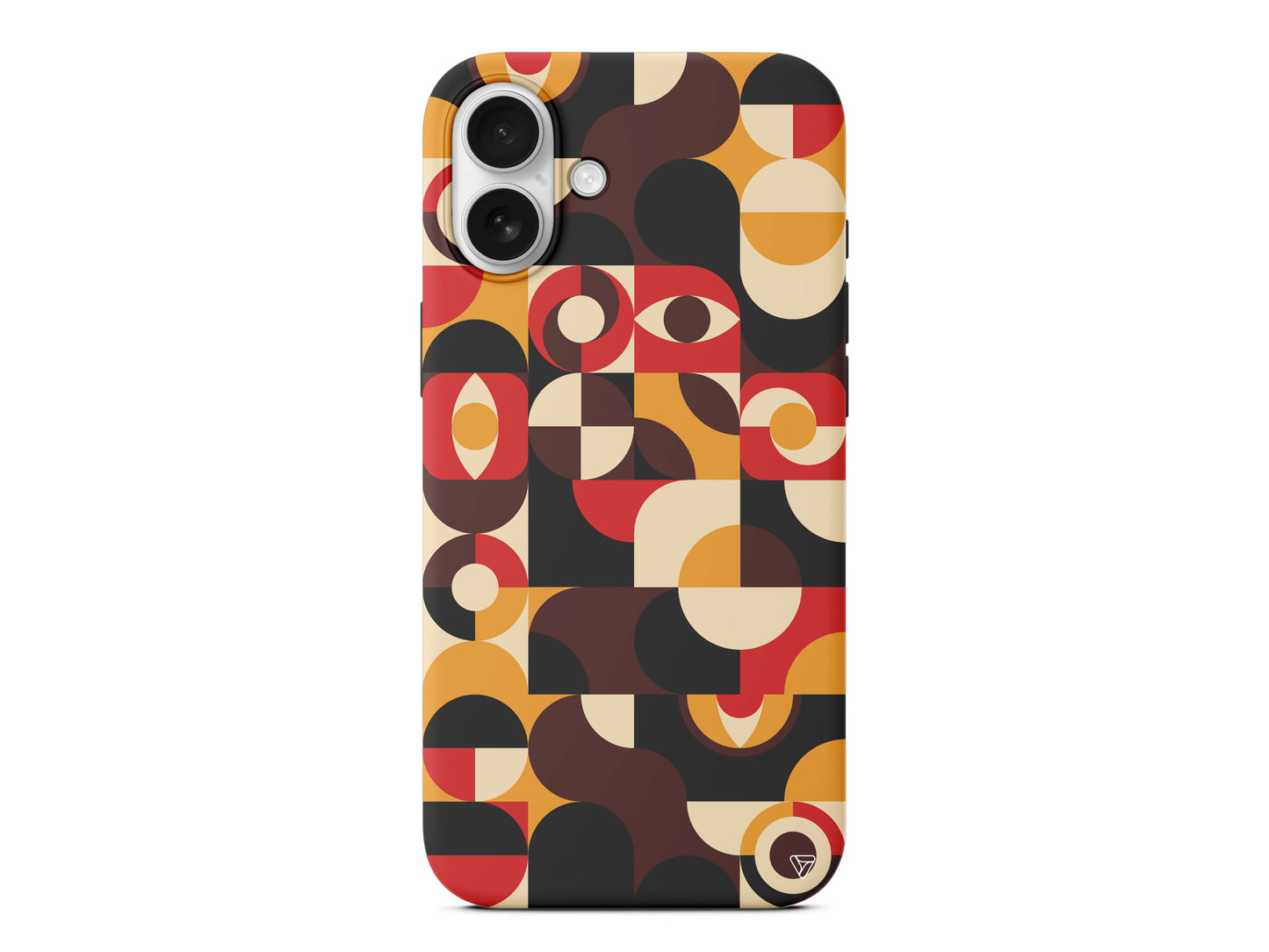 Abstract Desen 4 Lansman Model İçi Kadife Silikon Telefon Kılıfı