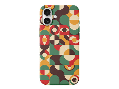 Abstract Desen 4 Lansman Model İçi Kadife Silikon Telefon Kılıfı