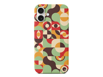 Abstract Desen 4 Lansman Model İçi Kadife Silikon Telefon Kılıfı