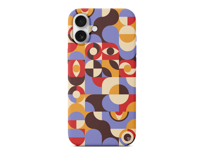 Abstract Desen 4 Lansman Model İçi Kadife Silikon Telefon Kılıfı