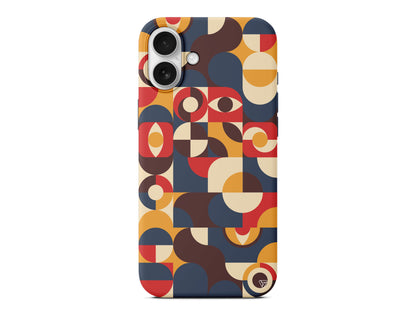 Abstract Desen 4 Lansman Model İçi Kadife Silikon Telefon Kılıfı