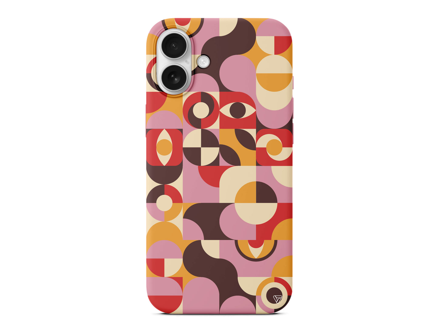 Abstract Desen 4 Lansman Model İçi Kadife Silikon Telefon Kılıfı