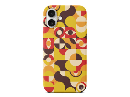 Abstract Desen 4 Lansman Model İçi Kadife Silikon Telefon Kılıfı