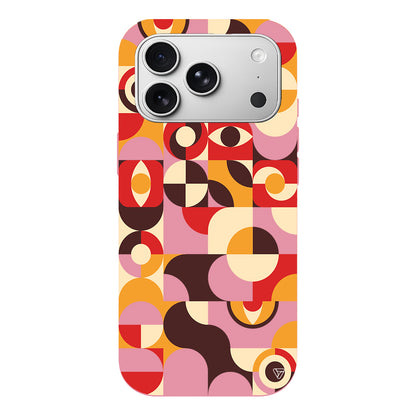 Abstract Desen 4 Lansman Model İçi Kadife Silikon Telefon Kılıfı