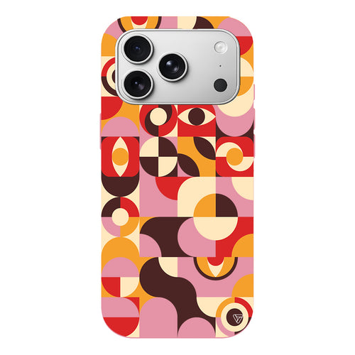 Abstract Desen 4 Lansman Model İçi Kadife Silikon Telefon Kılıfı