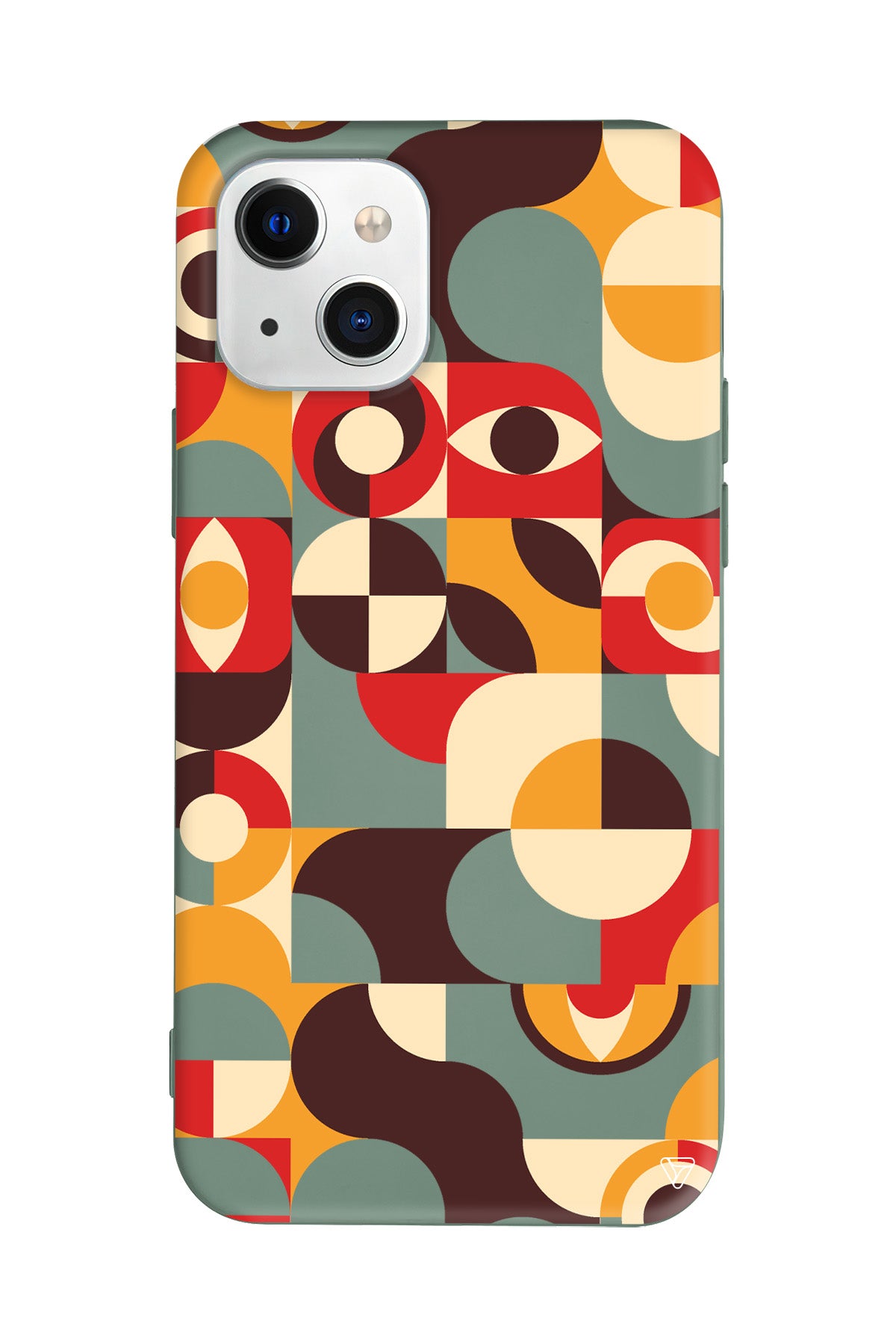 Abstract Desen 4 Lansman Model İçi Kadife Silikon Telefon Kılıfı