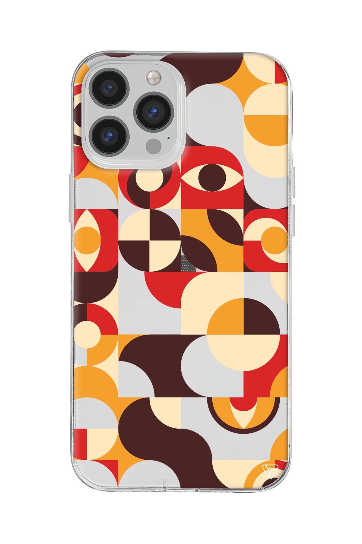 Abstract Desen 4 Lansman Model İçi Kadife Silikon Telefon Kılıfı