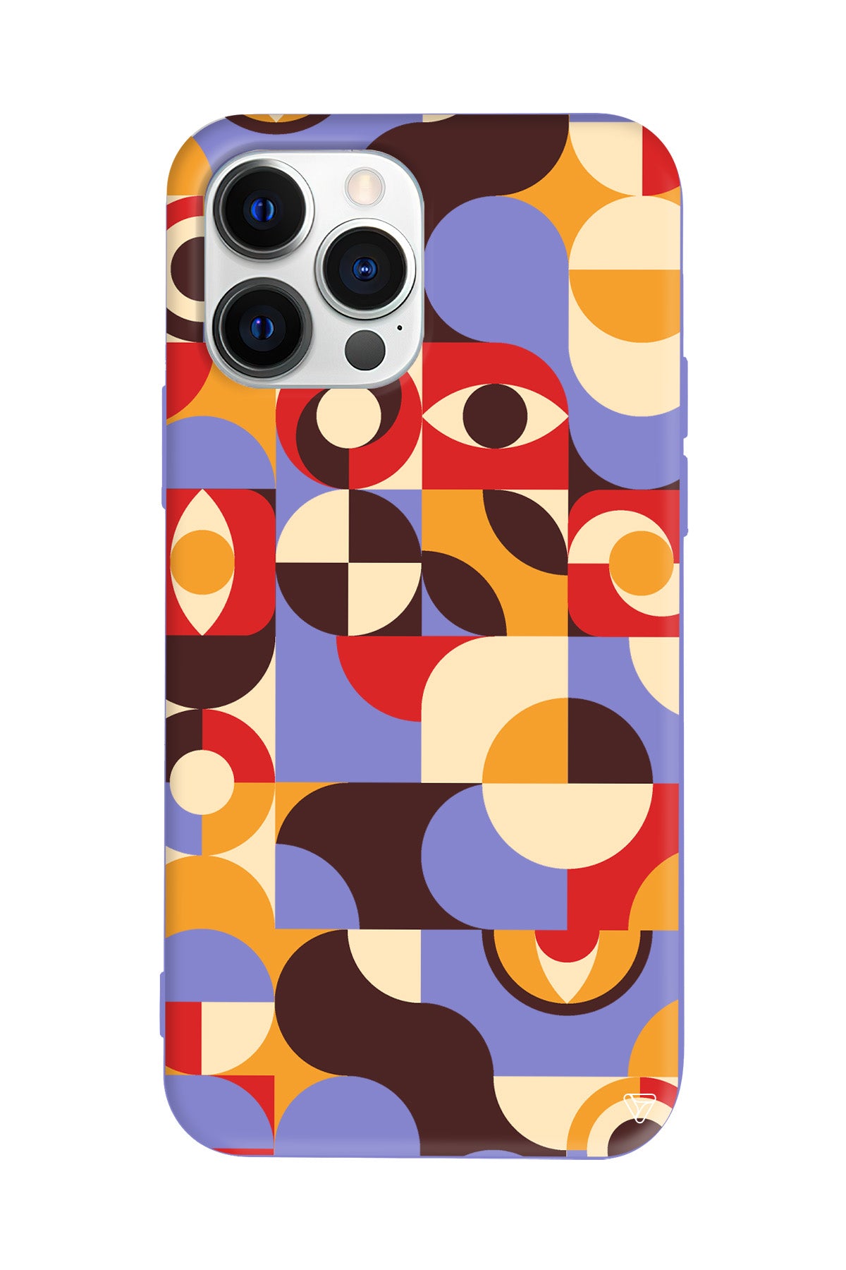 Abstract Desen 4 Lansman Model İçi Kadife Silikon Telefon Kılıfı