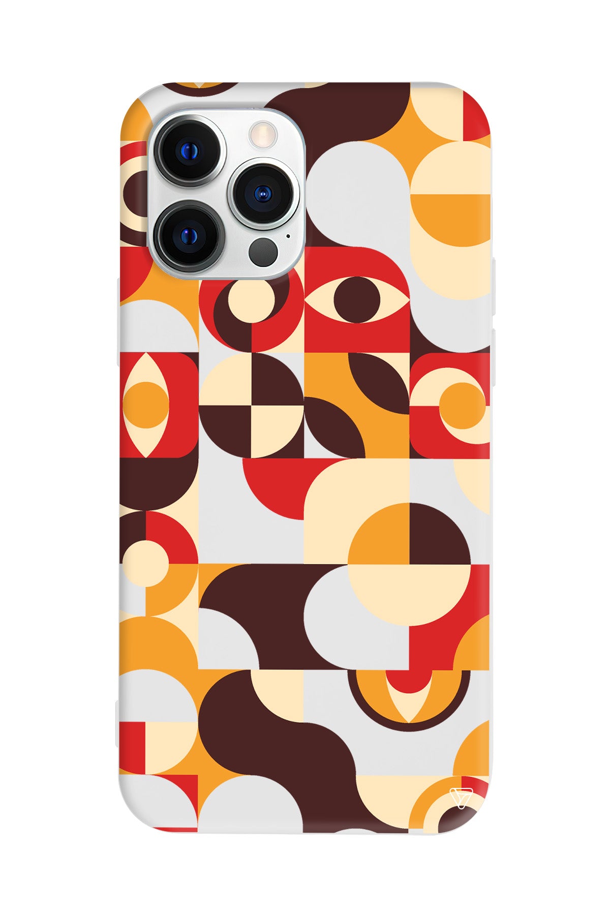 Abstract Desen 4 Lansman Model İçi Kadife Silikon Telefon Kılıfı