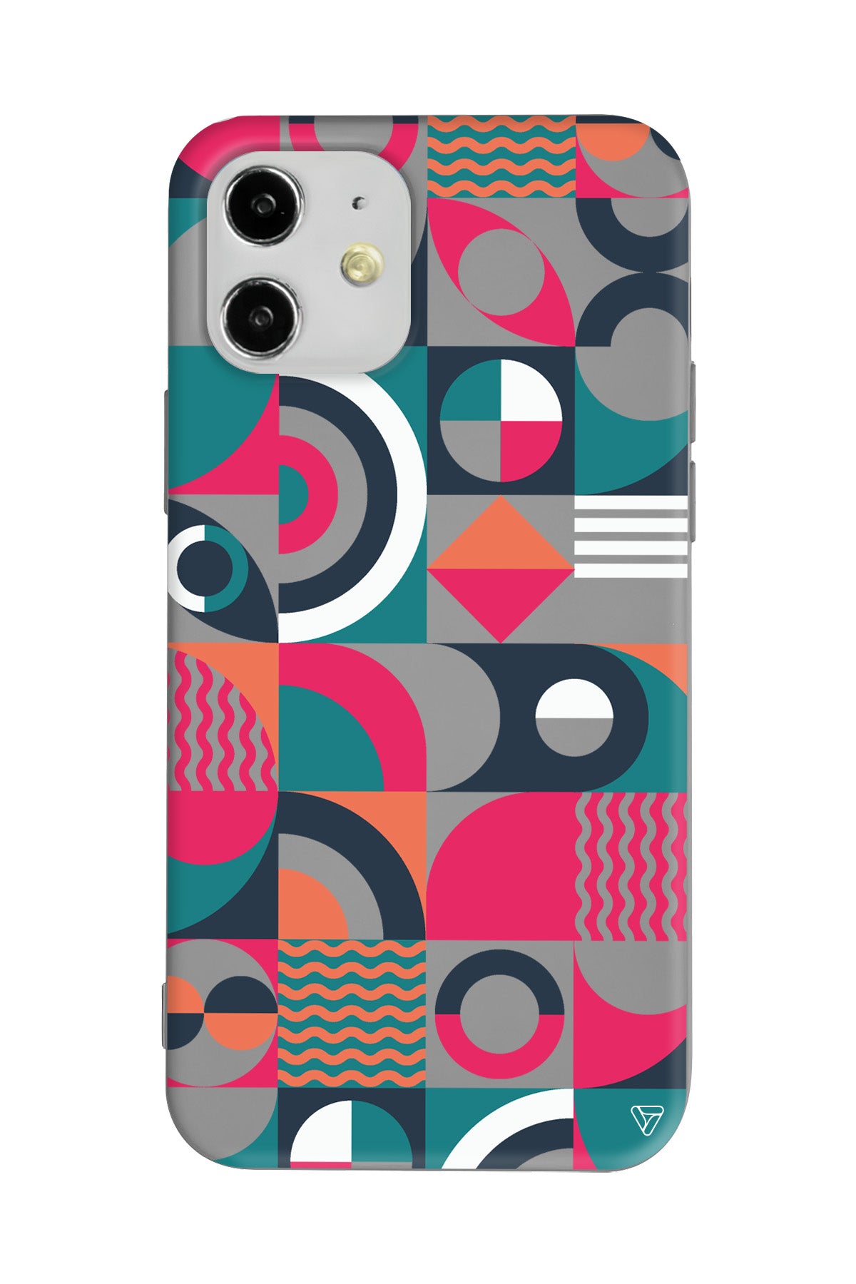 Abstract Desen 5 Lansman Model İçi Kadife Silikon Telefon Kılıfı