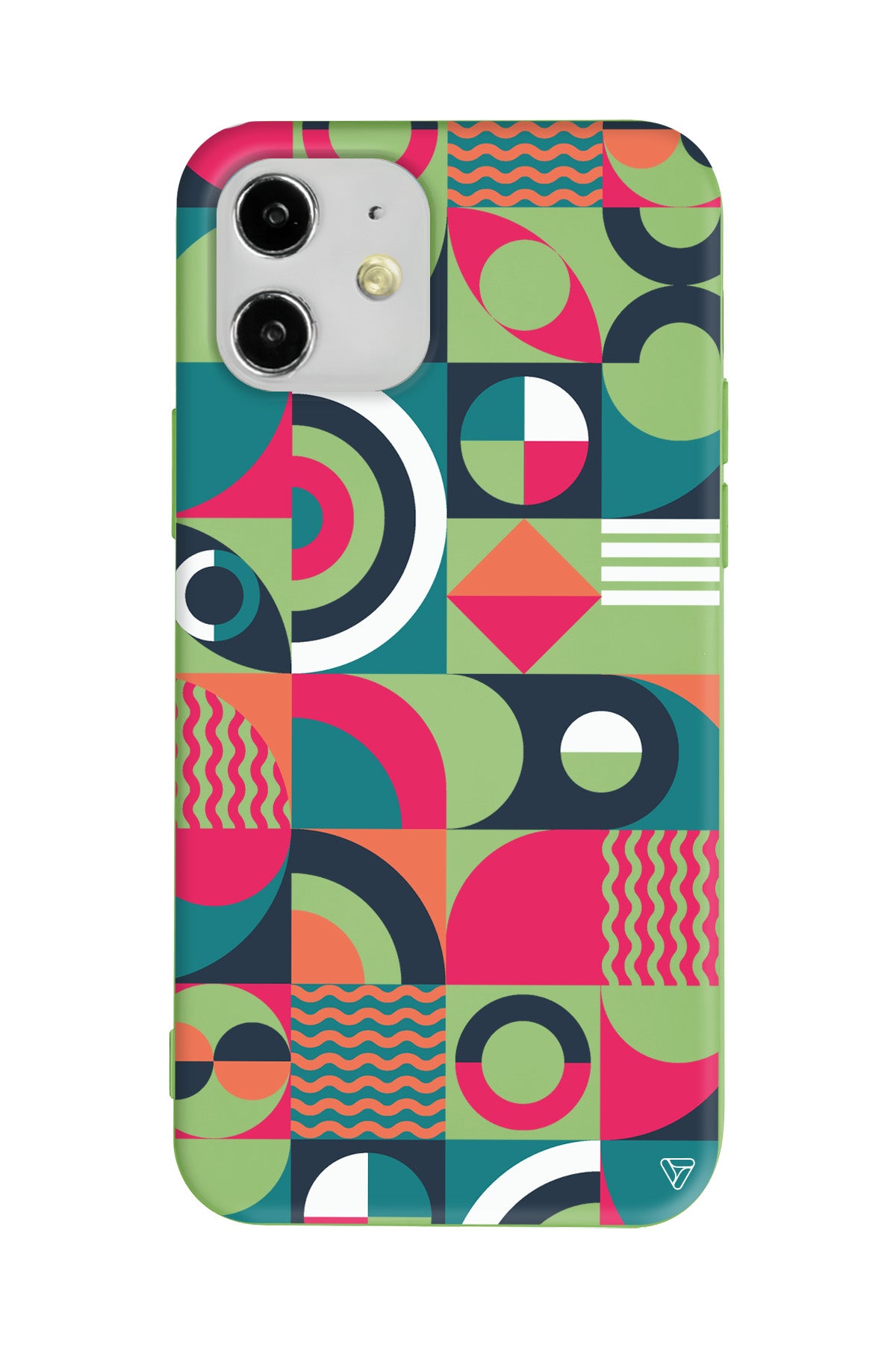 Abstract Desen 5 Lansman Model İçi Kadife Silikon Telefon Kılıfı