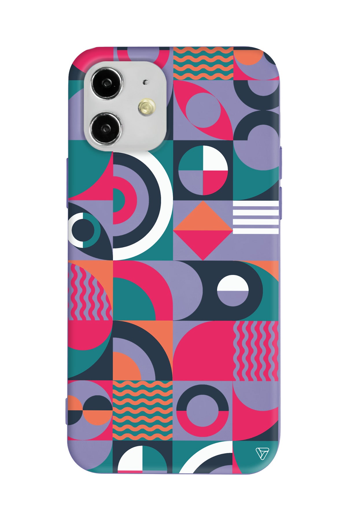 Abstract Desen 5 Lansman Model İçi Kadife Silikon Telefon Kılıfı