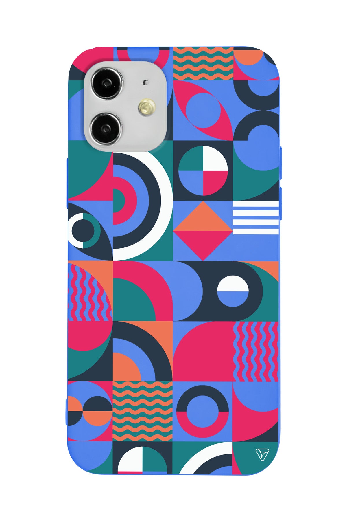 Abstract Desen 5 Lansman Model İçi Kadife Silikon Telefon Kılıfı