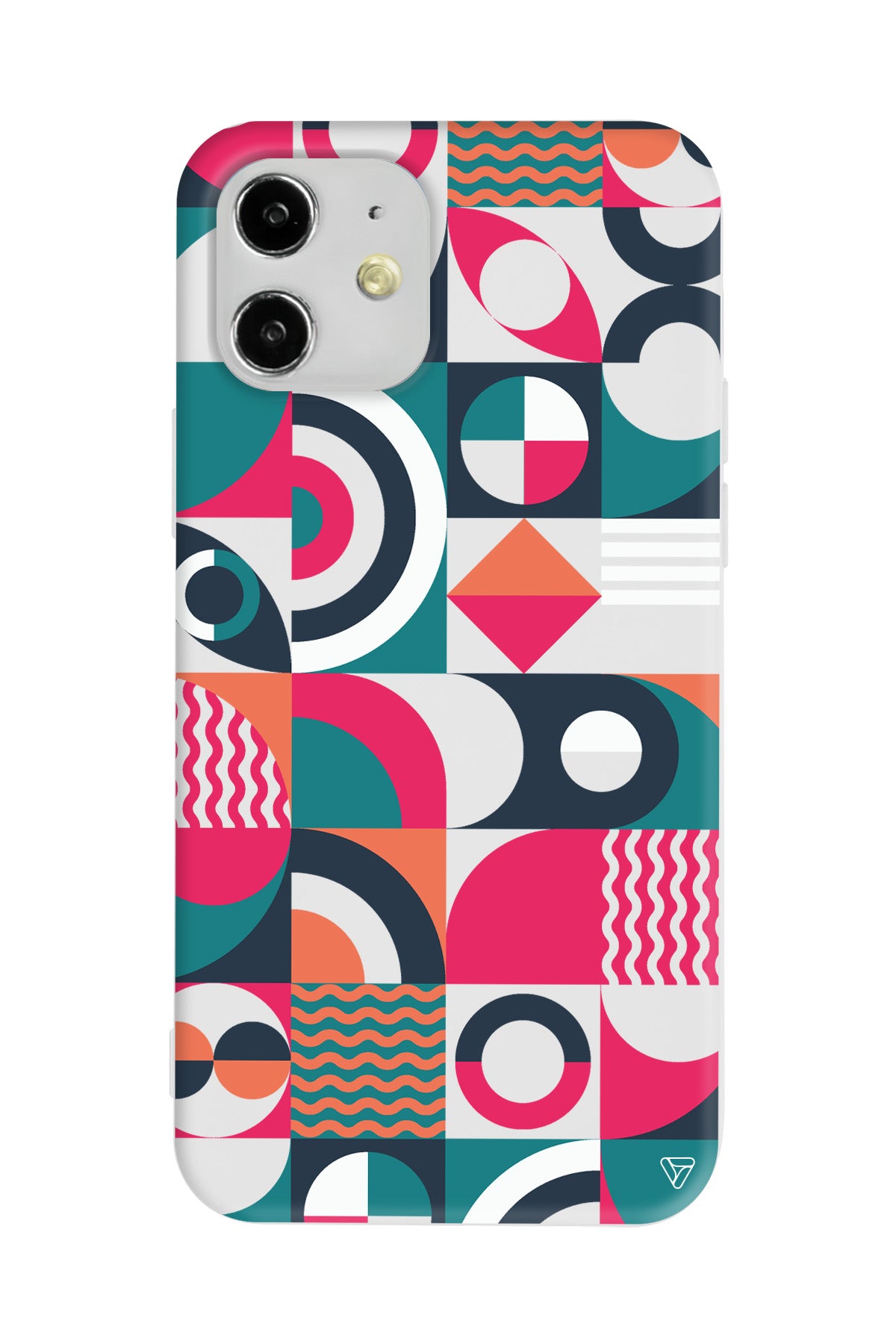 Abstract Desen 5 Lansman Model İçi Kadife Silikon Telefon Kılıfı