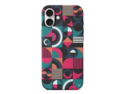 Abstract Desen 5 Lansman Model İçi Kadife Silikon Telefon Kılıfı