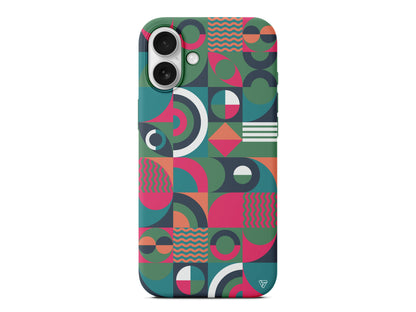 Abstract Desen 5 Lansman Model İçi Kadife Silikon Telefon Kılıfı