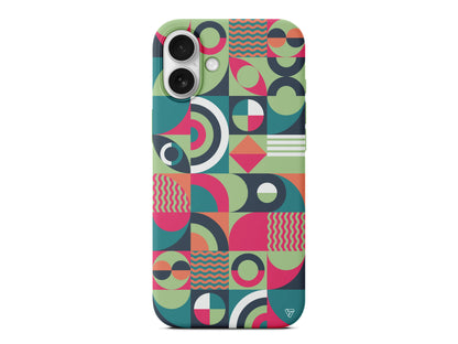 Abstract Desen 5 Lansman Model İçi Kadife Silikon Telefon Kılıfı