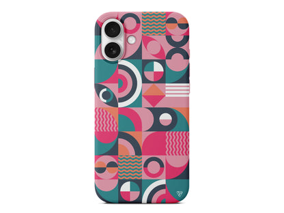 Abstract Desen 5 Lansman Model İçi Kadife Silikon Telefon Kılıfı – Plus Serisine Özel