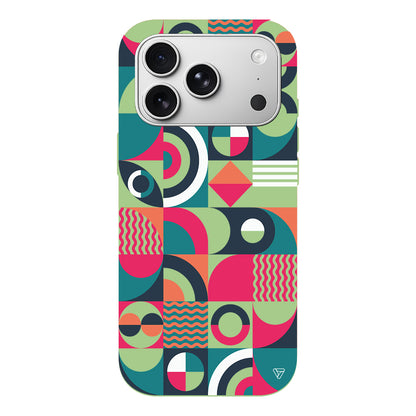 Abstract Desen 5 Lansman Model İçi Kadife Silikon Telefon Kılıfı