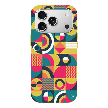 Abstract Desen 5 Lansman Model İçi Kadife Silikon Telefon Kılıfı