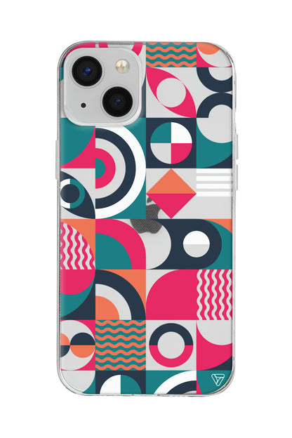 Abstract Desen 5 Lansman Model İçi Kadife Silikon Telefon Kılıfı – Plus Serisine Özel