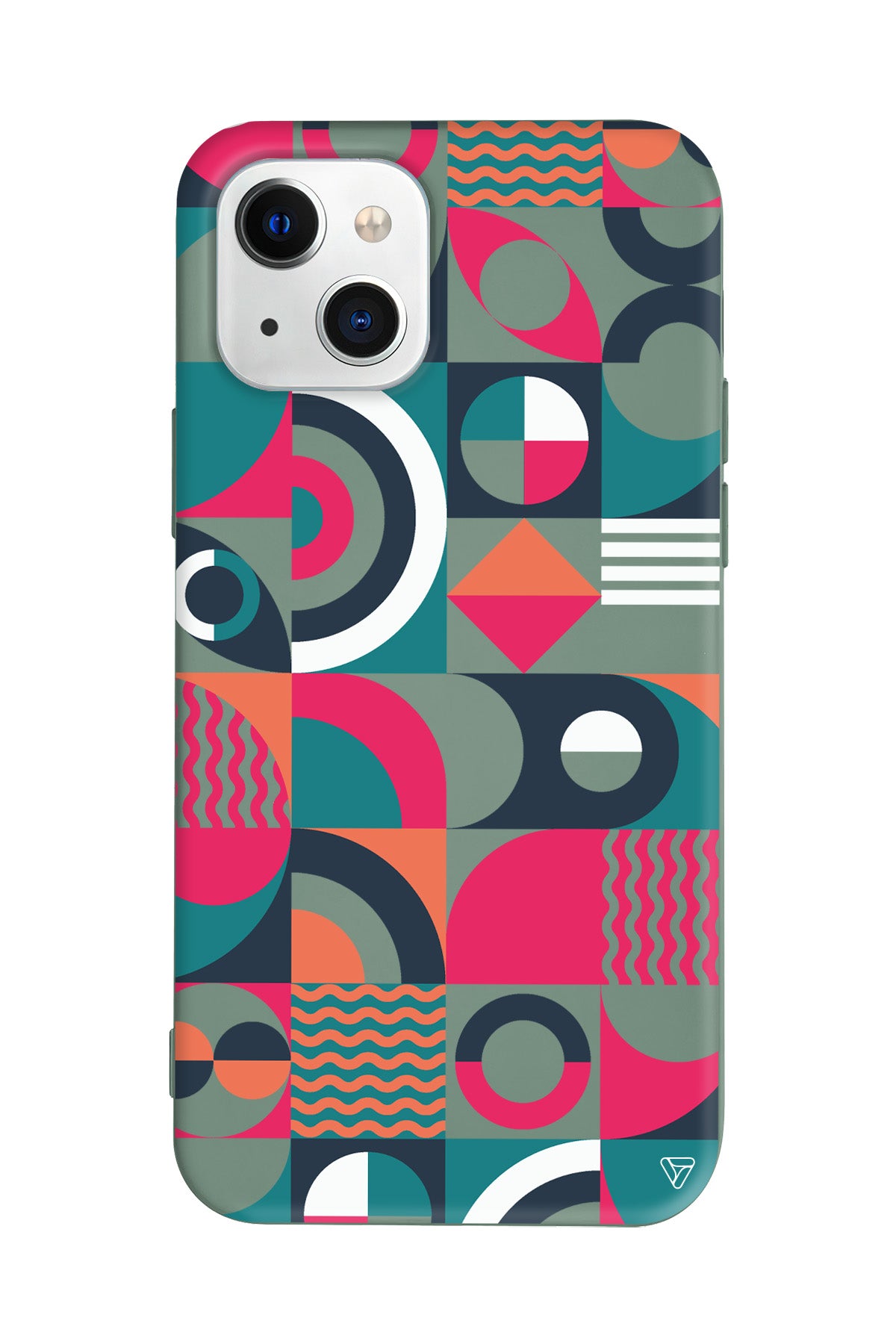 Abstract Desen 5 Lansman Model İçi Kadife Silikon Telefon Kılıfı