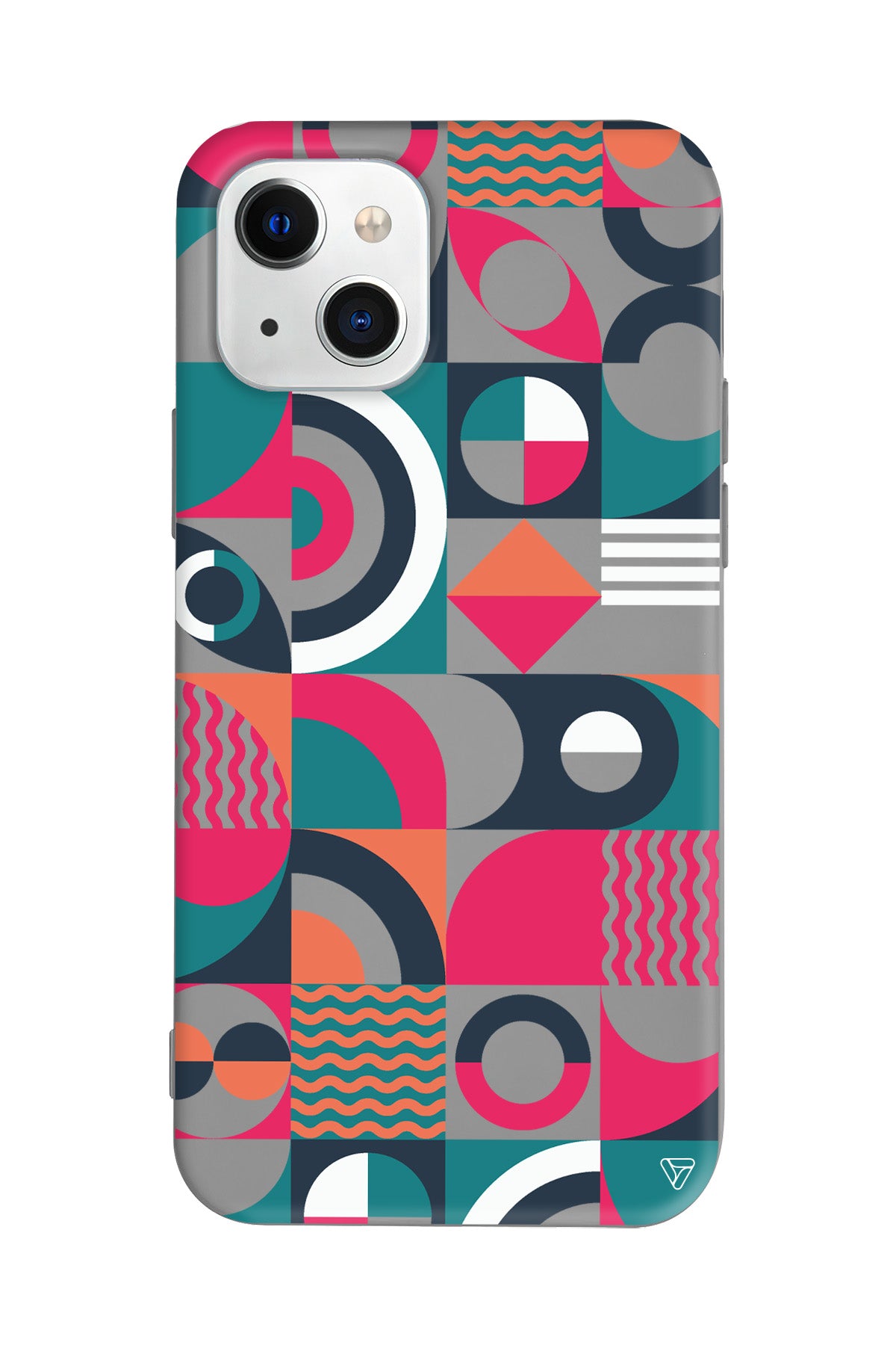 Abstract Desen 5 Lansman Model İçi Kadife Silikon Telefon Kılıfı