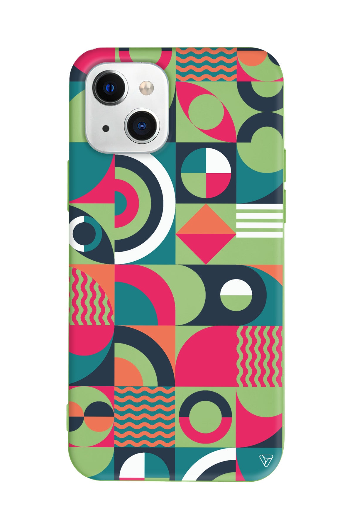 Abstract Desen 5 Lansman Model İçi Kadife Silikon Telefon Kılıfı