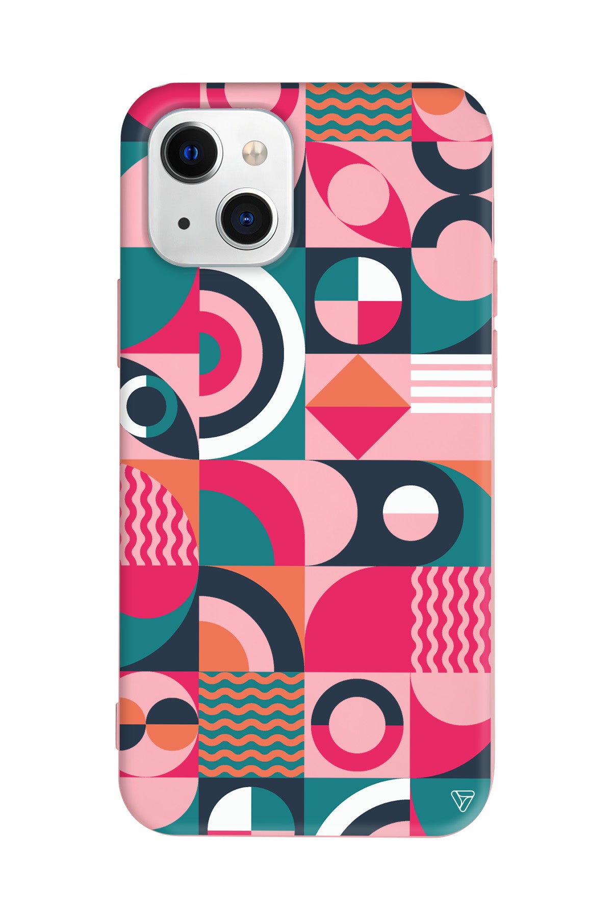 Abstract Desen 5 Lansman Model İçi Kadife Silikon Telefon Kılıfı