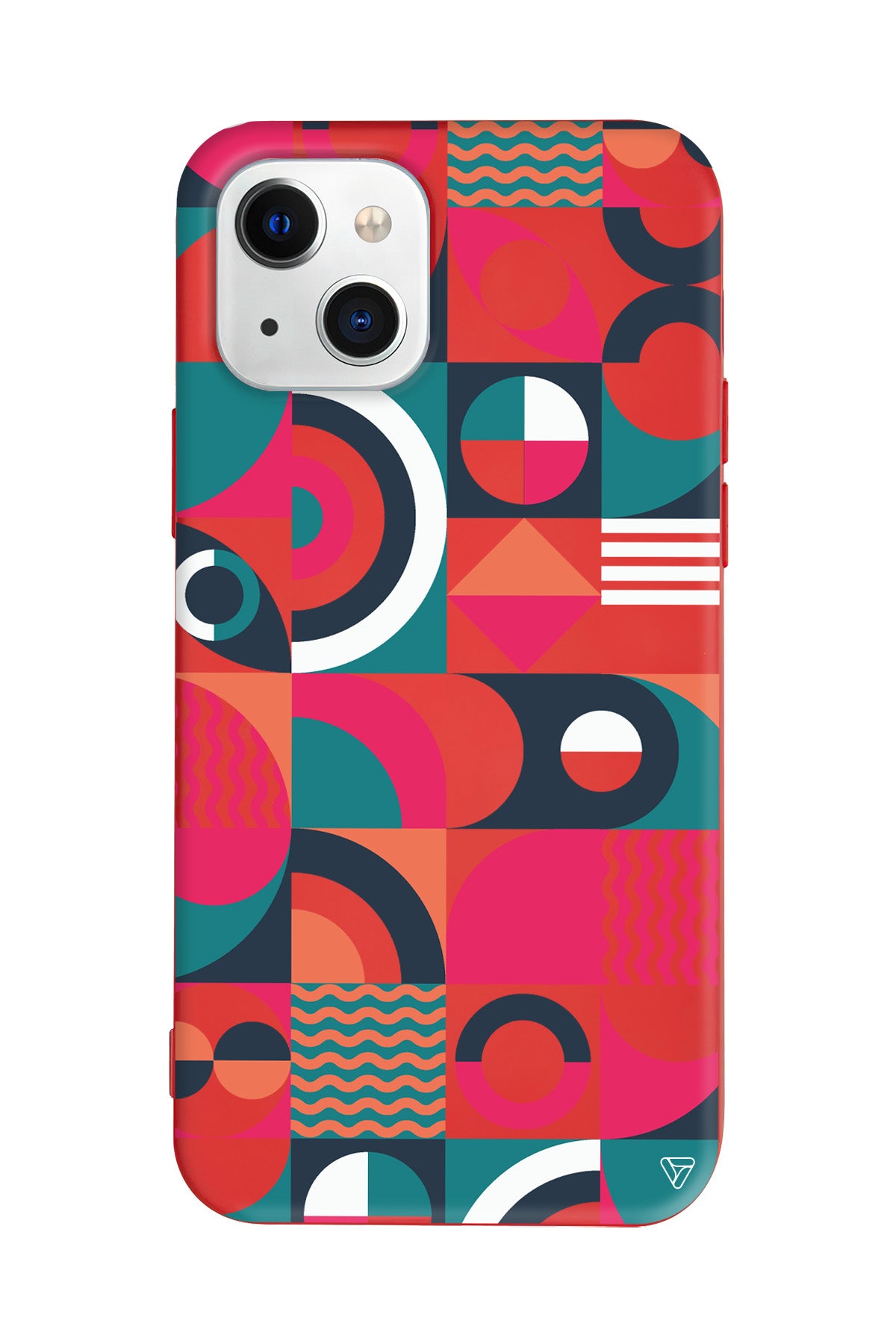 Abstract Desen 5 Lansman Model İçi Kadife Silikon Telefon Kılıfı – Plus Serisine Özel